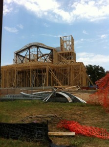 Wood framing of our new church